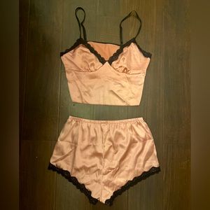 NEVER WORN. Silky pj set from SHEIN
